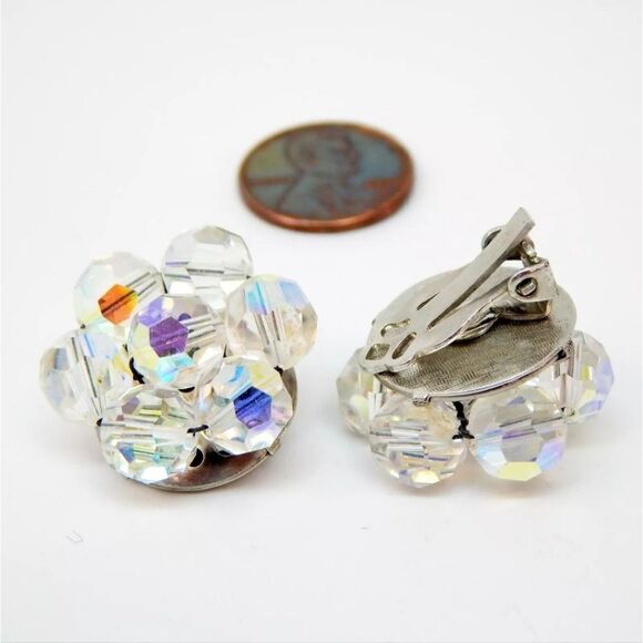 VTG Aurora Borealis Necklaces Bracelet & Earrings 193g - Picture 7 of 11